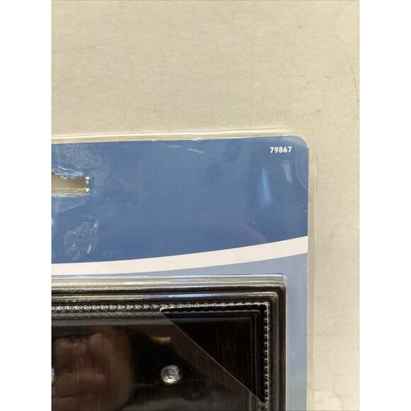 Brainerd Beaded Triple Toggle Wall Switch Plate 79867 Brushed Bronze {1} - Picture 4 of 11